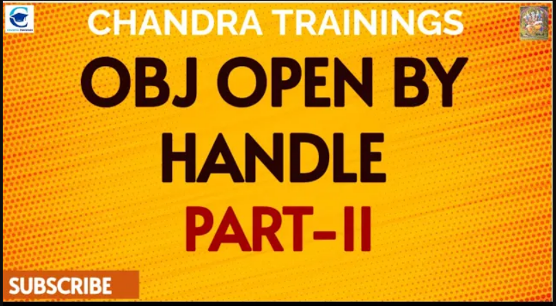 OJB OPEN BY HANDLE-Part2