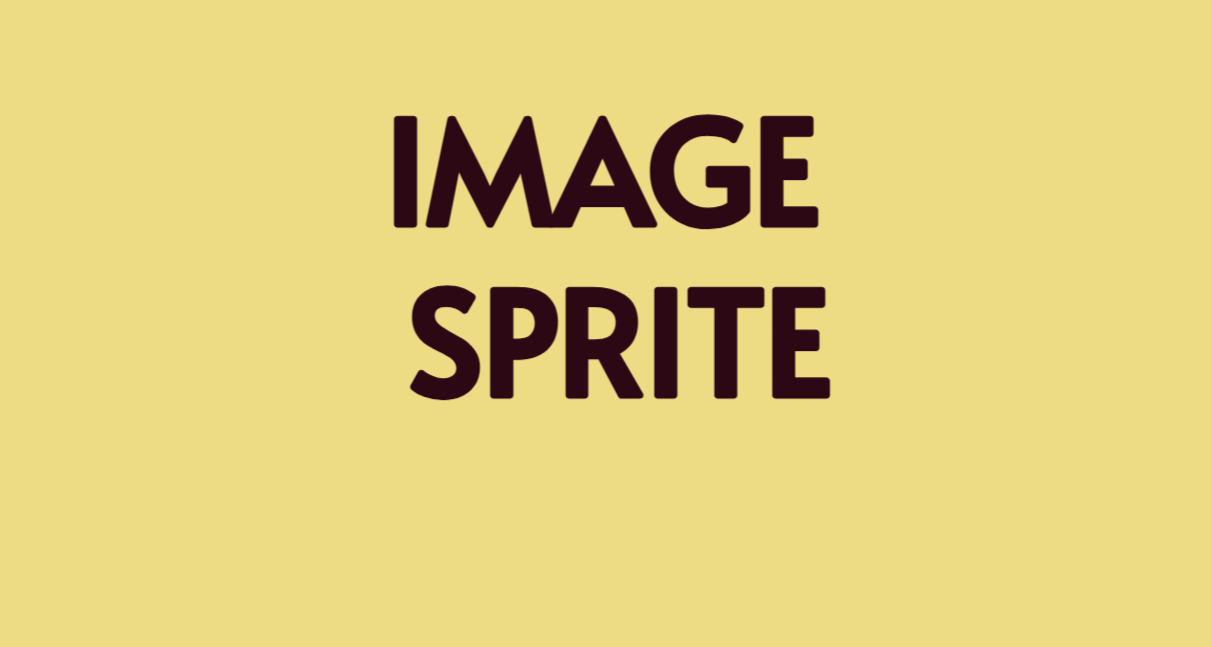 IMAGE SPRITE