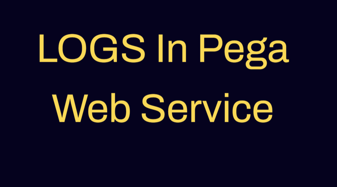 Logs in Pega-Webservice