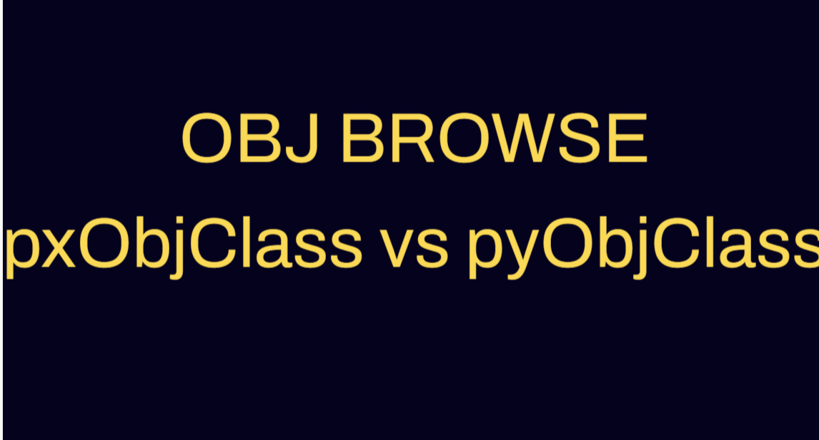 pxObjClass vs pyObjClass
